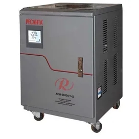 Стабилизатор однофазный электронного типа с цифровым дисплеем Ресанта АСН-20000/1-Ц (63/6/19) фото