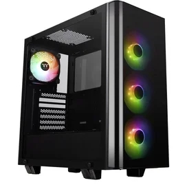 Thermaltake View 21 TG RGB Plus кейсі, window, Black mATX (CA-1I3-00M1WN-05) фото