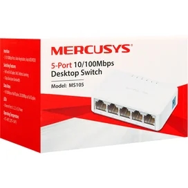 Үстел коммутаторы, Mercusys MS105, 5 порт 10/100 Mbps, (MS105) фото #1