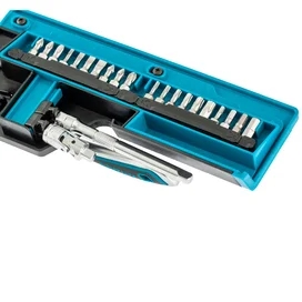 Набор торцевых головок Gross 36 предметов CrV 1/4" трещотка 120 зубьев (14142M) фото #3