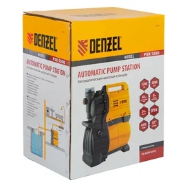Насосная станция PSХ1300, 1300 Вт, 4500 л/ч, ресивер 24 л, подъем 48 м Denzel фото #2