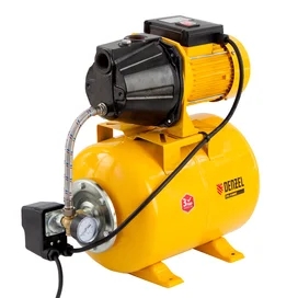 Насосная станция PS1100С, 1100 Вт, 4500 л/ч, ресивер 24 л, подъем 46 м, чугун Denzel фото