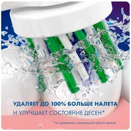 Oral-B CrossAction EB50-2 тіс қылшағына арналған қондырмасы, 2 дана фото #3
