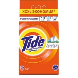 TIDE "Альпілік балғындық" кір жуғыш ұнтағы 6кг фото