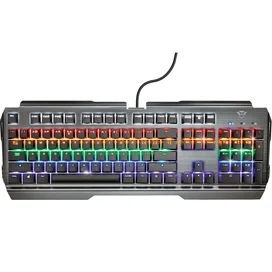 USB Trust GXT 877 SCARR RGB Сымды ойын пернетақтасы, MX Red, Black фото