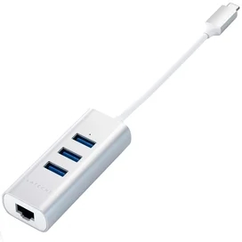 Концентратор Type-C, 3*USB 3.0, 1*Ethernet, Satechi, Серебро (ST-TC2N1USB31AS) фото #3