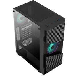 ПК корпус Aerocool Menace Saturn RGB MidTower, window, Black ATX (ACCM-PV20023.11) фото #3