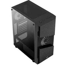 ПК корпус Aerocool Menace Saturn RGB MidTower, window, Black ATX (ACCM-PV20023.11) фото #4