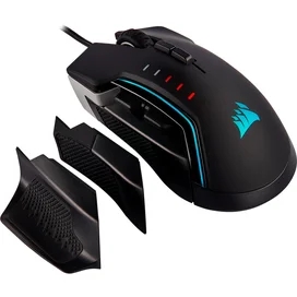 Мышка игровая проводная USB Corsair GLAIVE RGB PRO, Aluminum фото #3