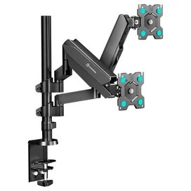 Кронштейн-газлифт для 2х мониторов 13"-32",Onkron (G140 Black) фото #1