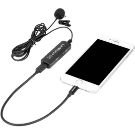 Android, iOS смартфондарға арналған Saramonic LavMicro+ DC ілгекті микрофоны фото #4