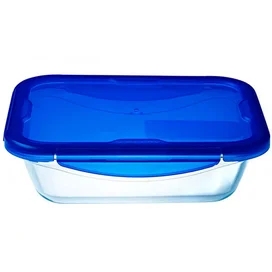 Cook&GO Pyrex 282PG00 қақпағы бар төртбұрышты қалыбы 25*19*6 см 1,7л фото