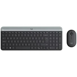 USB Logitech Сымсыз пернетақтасы + тінтуірі MK470 Slim, Graphite фото