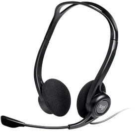 Logitech 960 USB жапсырмалы гарнитурасы, Black фото