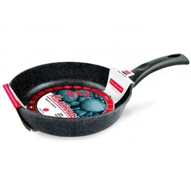 Сковорода 26см "Каменная" Чёрный гранит н/р НМП 18126 фото