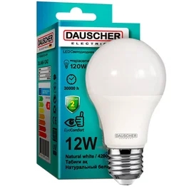 Светодиодная лампа Dauscher A60 12W 4200К 1080lm E27 ND Натуральный белый фото