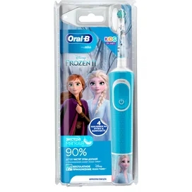 Детская электрическая зубная щетка Oral-B Kids "Холодное Сердце 2" с мобильным приложением, круглая насадка, 3+ лет фото #1