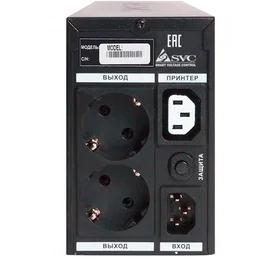 SVC ҮҚК, 500VA/300W, AVR:138-292В, 2 Shuko, Black (V-500-L-LCD) фото #2
