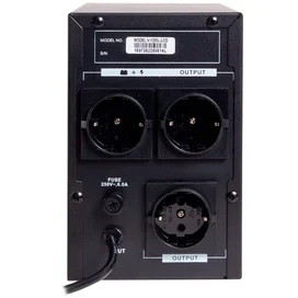 SVC ҮҚК, 1200VA/720W, AVR:165-275В, 3 Schuko, Black (V-1200-L-LCD) фото #2