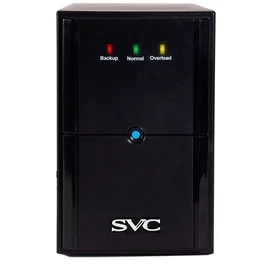 SVC ҮҚК, 1200VA/720W, AVR:165-275В, 3 Schuko, Black (V-1200-L) фото #1