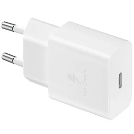 Samsung қуаттау адаптері, 1*Type-C 15Вт+Cable, White (EP-T1510XWEGRU) фото