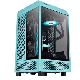 ПК корпус Thermaltake The Tower 100 MiniTower, window, Turquoise mITX (CA-1R3-00SBWN-00) фото