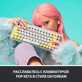 USB/BT Logitech POP Keys сымсыз пернетақтасы, Mint (920-010717) фото #2