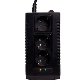 SVC тұрақтандырғышы AVR-600-S, 600VA/300Вт, AVR: 184-284В, 3Schuko, 1 м (SVC-AVR-600-S) фото #2