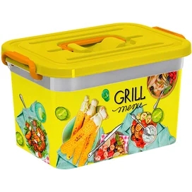 Контейнер для шашлыка 6,5л "GRILL MENU" Полимербыт 4380996 фото
