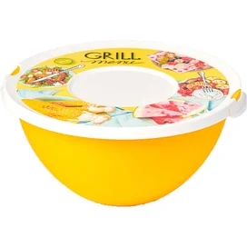Миска с крышкой 2л "GRILL MENU" Полимербыт 4359696 фото