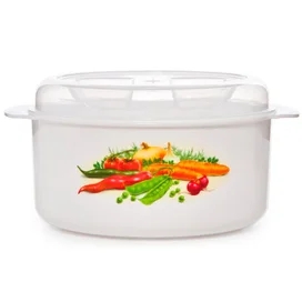 Кастрюля для СВЧ 0,7л Полимербыт 4385100 фото