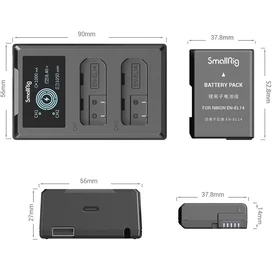 SmallRig 3819 Nikon EN-EL14 батареясы фото #2