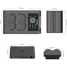 SmallRig 3822 FUJIFILM NP-W235 қуаттау құрылғы мен екi аккумуляторы фото #2