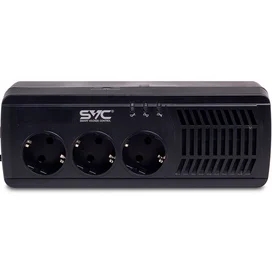 SVC тұрақтандырғышы, 600VA/300Вт, AVR:176-273В, 3Shuko, Black (AVR-1005-U) фото #1