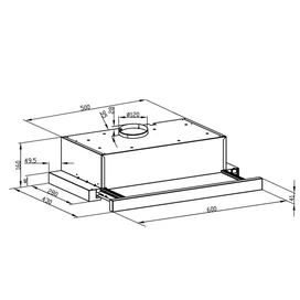 Вытяжка LEX HUBBLE G 2M 600 BLACK фото #2