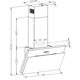 Вытяжка LEX LUKA 500 BLACK фото #3