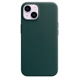 Чехол для iPhone 14, Leather Case with MagSafe, Forest Green (MPP53ZM/A) фото #1