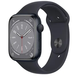 Смарт-часы Apple Watch Series 8, 45mm Midnight Aluminium Case with Midnight Sport Band (MNP13GK/A) фото