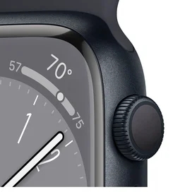Смарт-часы Apple Watch Series 8, 45mm Midnight Aluminium Case with Midnight Sport Band (MNP13GK/A) фото #2