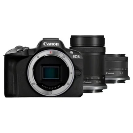 Беззеркальный фотоаппарат Canon EOS R50 RF-S 18-45 IS STM +  RF-S 55-210 IS STM фото #1