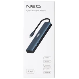 Адаптер NEO Type-C, 7-in-1, Gray (UHCL2303-007) фото #1