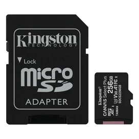 MicroSD 256GB Kingston жады картасы, UHS-I 100MB/s, Class 10 (SDCS2/256GB) фото