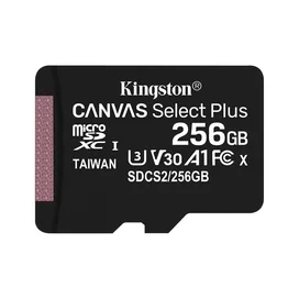 MicroSD 256GB Kingston жады картасы, UHS-I 100MB/s, Class 10 (SDCS2/256GB) фото #1