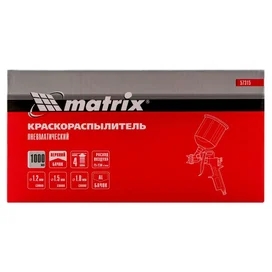 Matrix бояу бүріккіші, пневмат. жоғарғы багы бар V= 1,0 л, шүмегі 1.2, 1.5 және 1.8 мм (57315M) фото #3