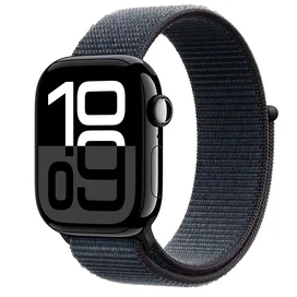 Apple Watch Series 10 Смарт сағаты, GPS 42mm Jet Black Aluminium Case with Ink Sport Loop фото