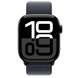 Apple Watch Series 10 Смарт сағаты, GPS 42mm Jet Black Aluminium Case with Ink Sport Loop фото #1