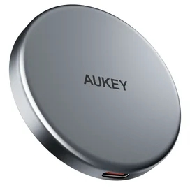 Сымсыз магнитті зарядтау құрылғысы Aukey LC-MC10 MagFusion Aura USB Type-C сұр (LC-MC10) фото