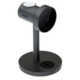 3 те 1 жылдам зарядтау магниттік сымсыз станциясы Aukey MagFusion LC-MC311 USB Type-C сұр (LC-MC311) фото