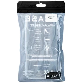 Чехол для iPhone 16 Plus Прозрачный силиконовый A-Case (CASE-CL-IP16Plus) фото