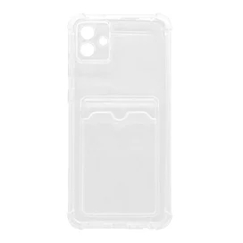 Чехол для Samsung A06 Прозрачный силиконовый чехол с визитницей A-Case (CASE-V-SGA06) фото